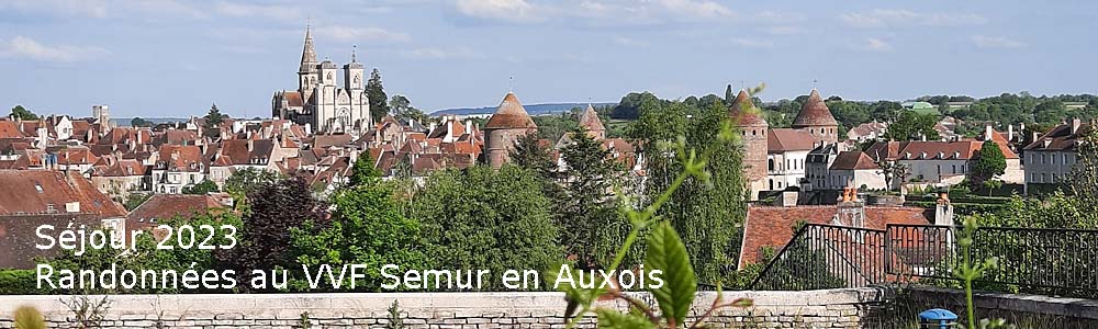 Séjour randonnées au VVF Semur en Auxois