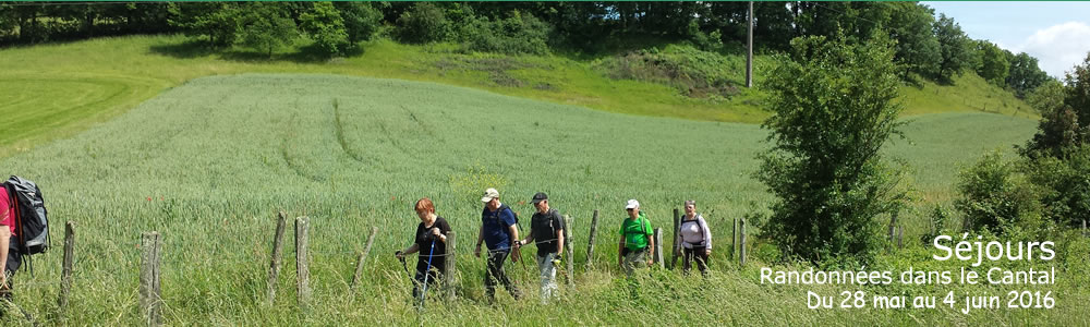 Séjour randos dans le cantal à Maurs la jolie